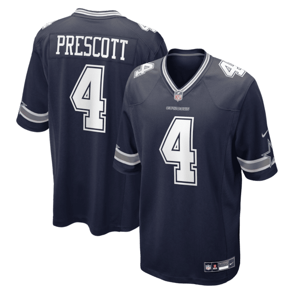 Dak Prescott Game Team Jersey Navy 2