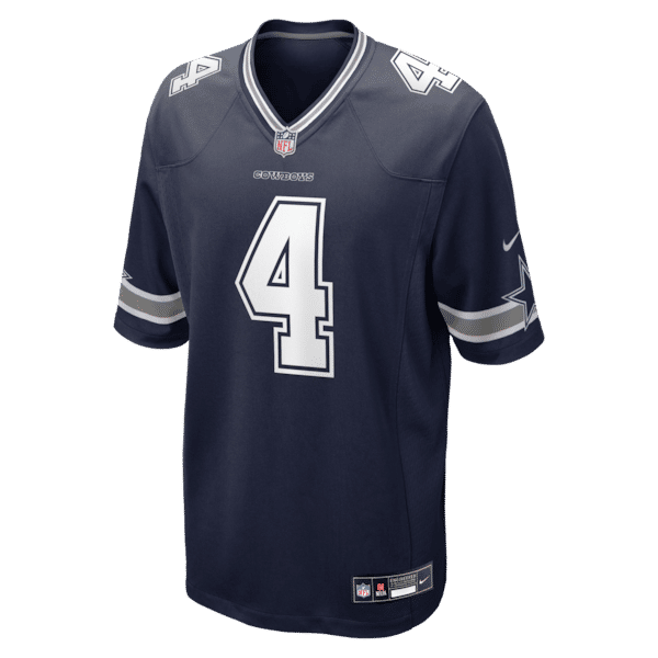Dak Prescott Game Team Jersey Navy 3