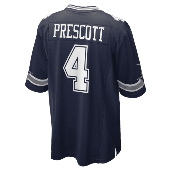Dak Prescott Game Team Jersey Navy 4