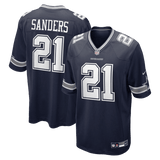 Deion Sanders Team Retired Player Game Jersey Navy