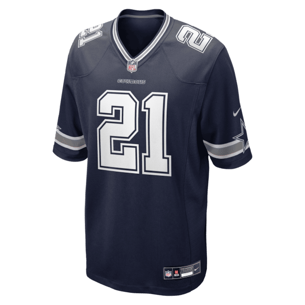 Deion Sanders Team Retired Player Game Jersey Navy 3