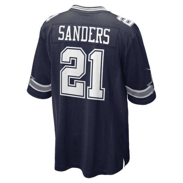 Deion Sanders Team Retired Player Game Jersey Navy 4