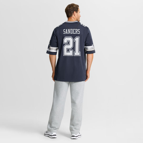 Deion Sanders Team Retired Player Game Jersey Navy 9