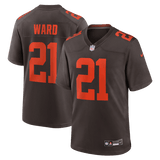 Denzel Ward Alternate Alpha Dawg Game Jersey Brown