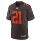 Denzel Ward Alternate Alpha Dawg Game Jersey Brown 3