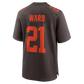 Denzel Ward Alternate Alpha Dawg Game Jersey Brown 4