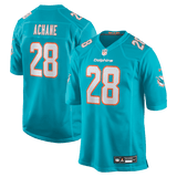 De'Von Achane Game Jersey Aqua