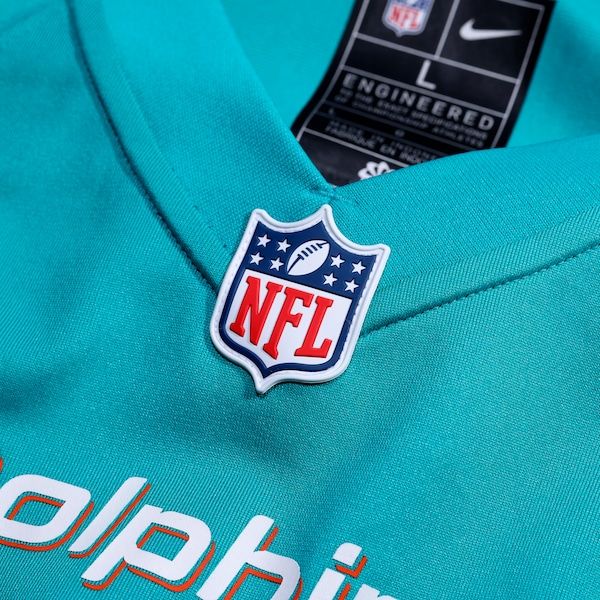 De'Von Achane Game Jersey Aqua 5