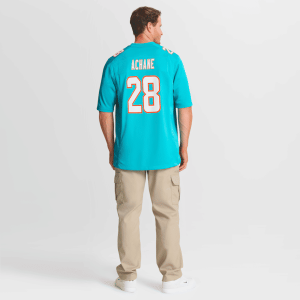 De'Von Achane Game Jersey Aqua 9