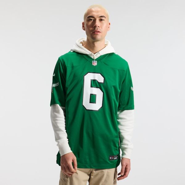 DeVonta Smith Alternate Game Jersey Kelly Green 3