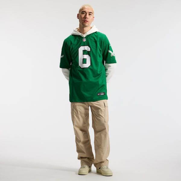 DeVonta Smith Alternate Game Jersey Kelly Green 5