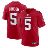 Drake London Game Jersey Red