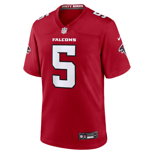 Drake London Game Jersey Red 3