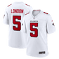 Drake London Game Jersey White