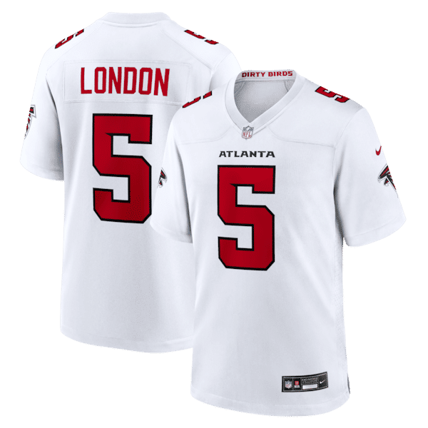 Drake London Game Jersey White 2