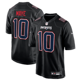 Drake Maye Game Jersey Carbon Black