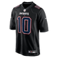Drake Maye Game Jersey Carbon Black 3