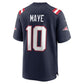 Drake Maye New England Patriots Game Jersey Navy 4