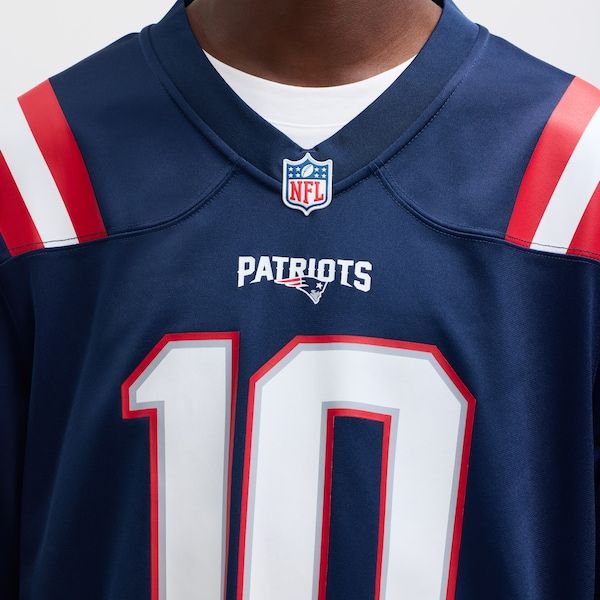 Drake Maye New England Patriots Game Jersey Navy 8
