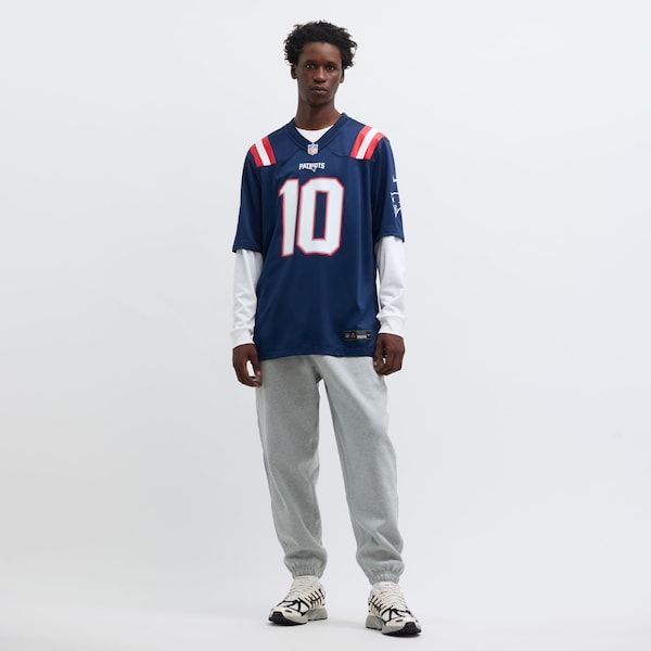 Drake Maye Game Jersey Navy 7