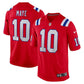 Drake Maye Game Jersey Red 8