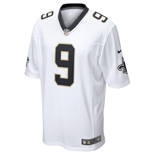 Drew Brees Game Jersey White 3