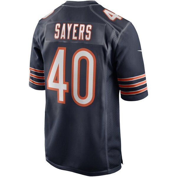 Gale Sayers Retired Player Game Jersey Navy 4