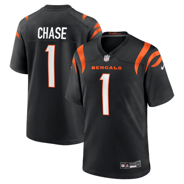 Ja'Marr Chase Game Jersey Black 2