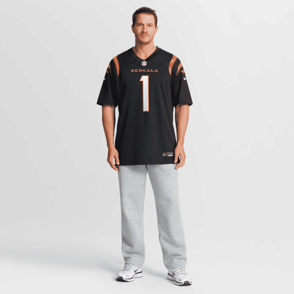 Ja'Marr Chase Game Jersey Black 8