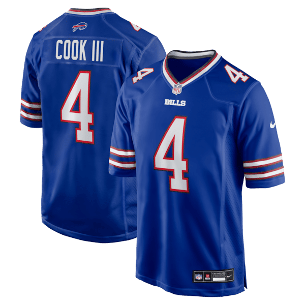 James Cook III Game Jersey Royal 2