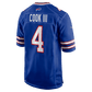 James Cook III Game Jersey Royal 4