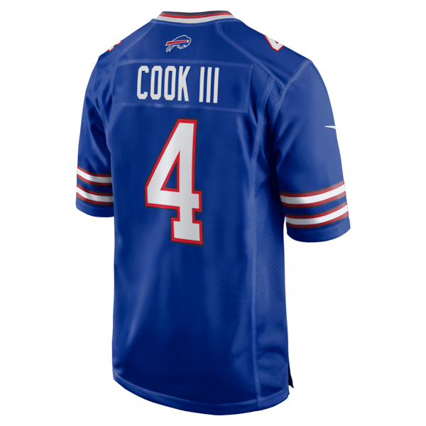 James Cook III Game Jersey Royal 4