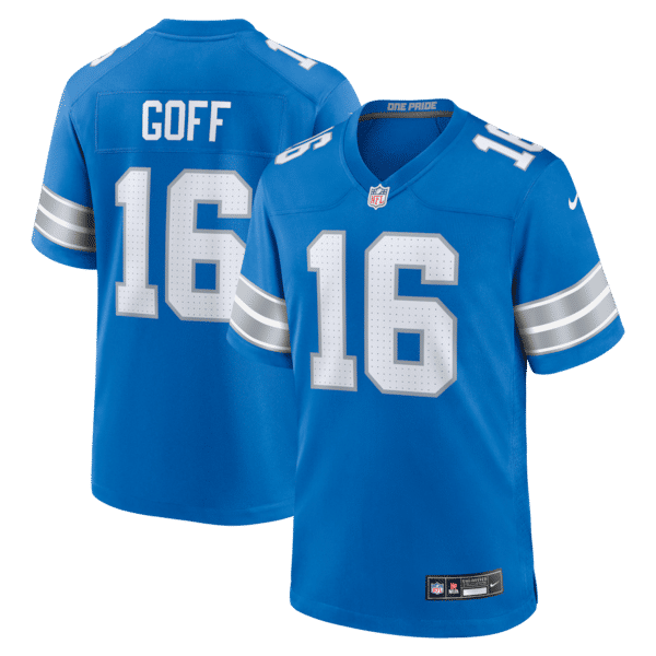 Jared Goff Game Jersey Blue 2