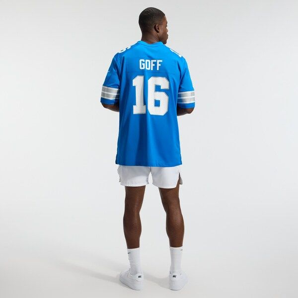 Jared Goff Game Jersey Blue 6