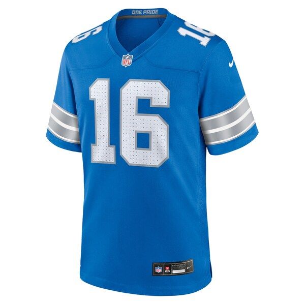 Jared Goff Game Jersey Blue 7