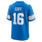 Jared Goff Game Jersey Blue 8