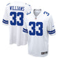 Javonte Williams Game Jersey White