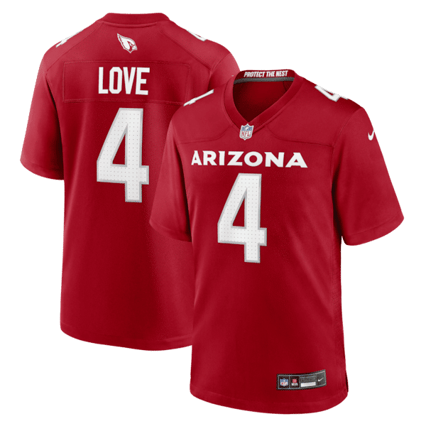 Jeremiyah Love 2026 NFL Draft First Round Pick No. 3 Game Jersey Cardinal 2