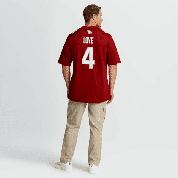 Jeremiyah Love 2026 NFL Draft First Round Pick No. 3 Game Jersey Cardinal 4