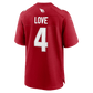 Jeremiyah Love 2026 NFL Draft First Round Pick No. 3 Game Jersey Cardinal 6