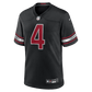 Jeremiyah Love Alternate Game Player Jersey Black 3