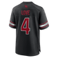 Jeremiyah Love Alternate Game Player Jersey Black 4