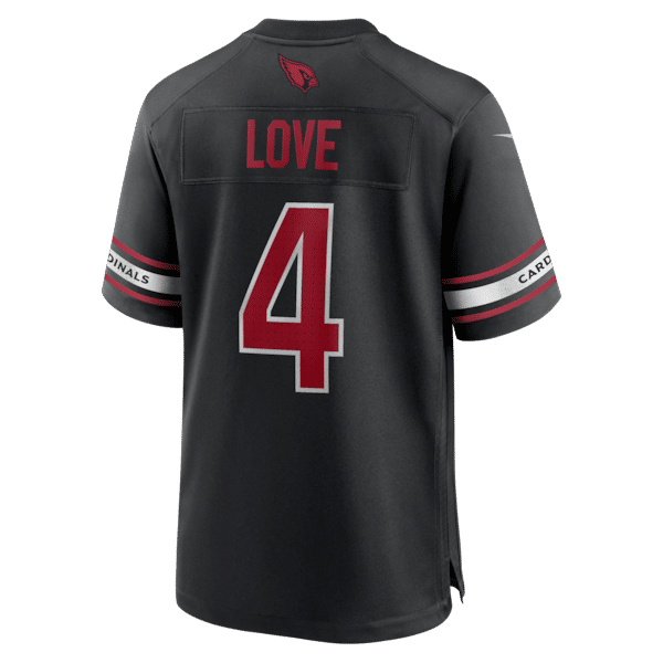 Jeremiyah Love Alternate Game Player Jersey Black 4