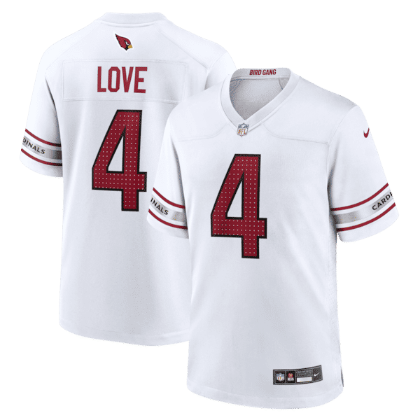 Jeremiyah Love Game Player Jersey White 2