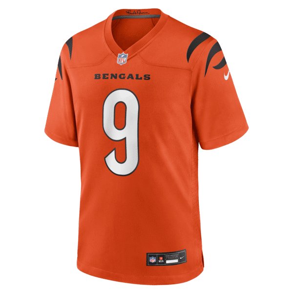Joe Burrow Alternate Game Jersey Orange 5