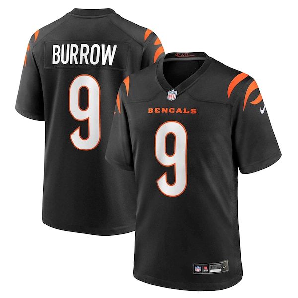 Joe Burrow Game Jersey Black 2