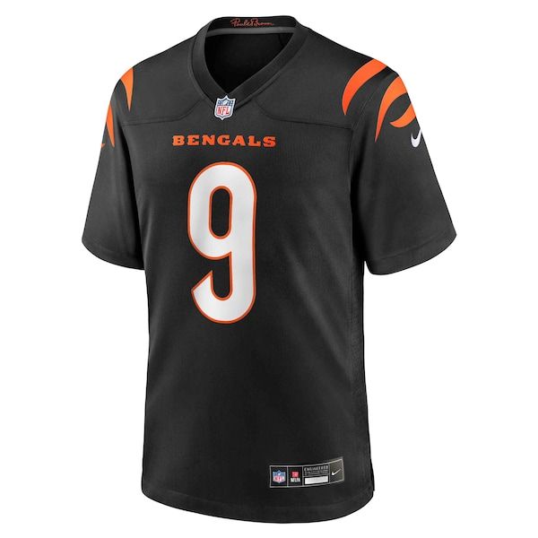 Joe Burrow Game Jersey Black 3