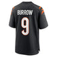 Joe Burrow Game Jersey Black 4