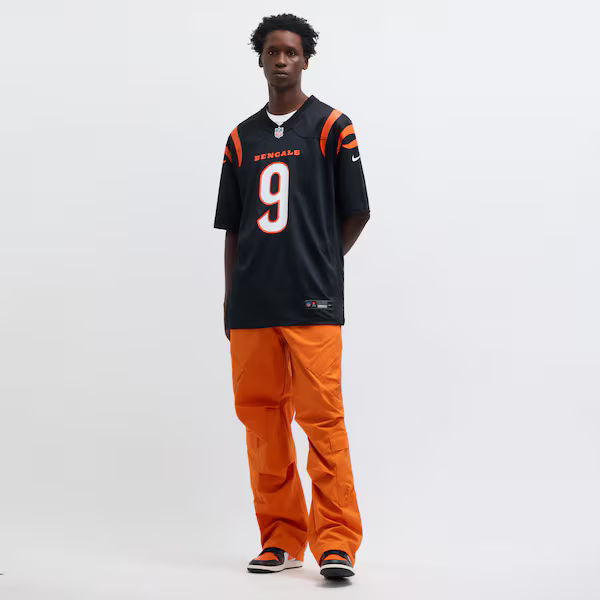Joe Burrow Game Jersey Black 7