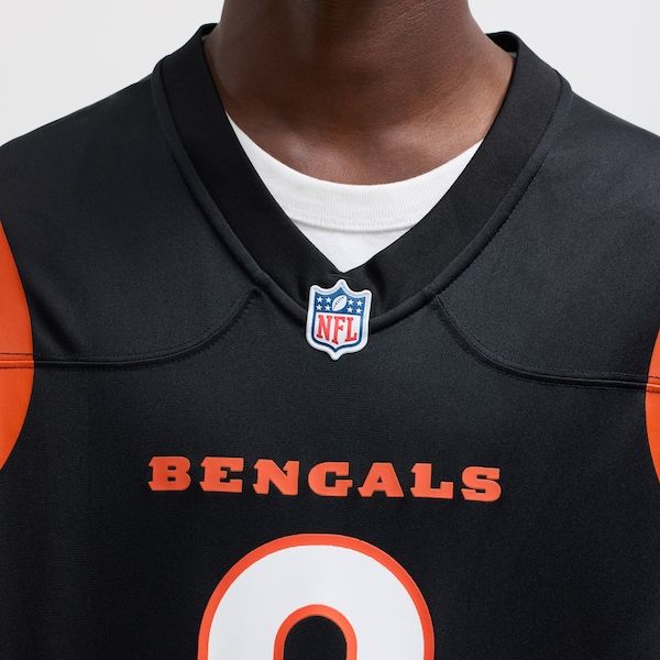 Joe Burrow Game Jersey Black 8